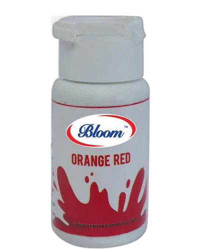 Orange Red Liquid Food Color